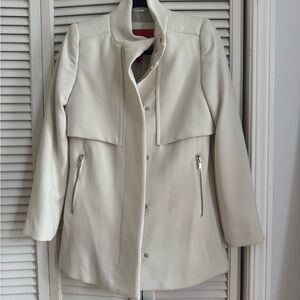 MANGO cream colored Women's Coat